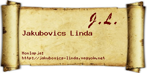 Jakubovics Linda névjegykártya